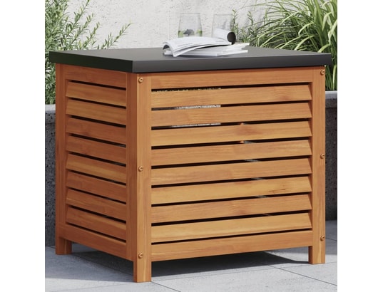VIDAXL - Coffre Boîte de rangement de jardin 60x50x55 cm bois massif d'acaci...