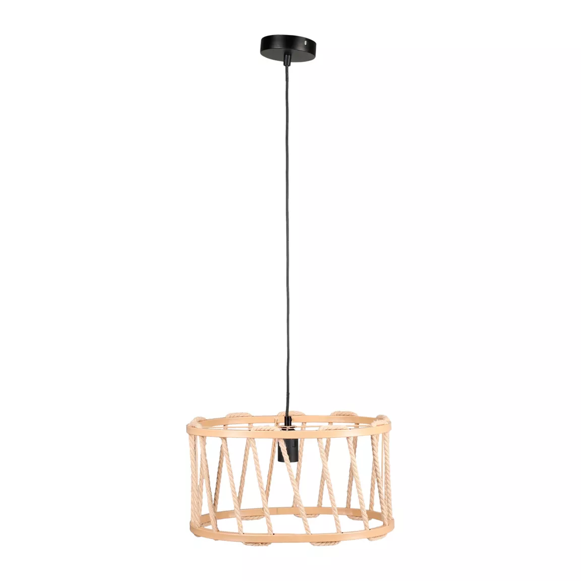 Suspension lumineuse en corde (D38 cm) Malo Naturel