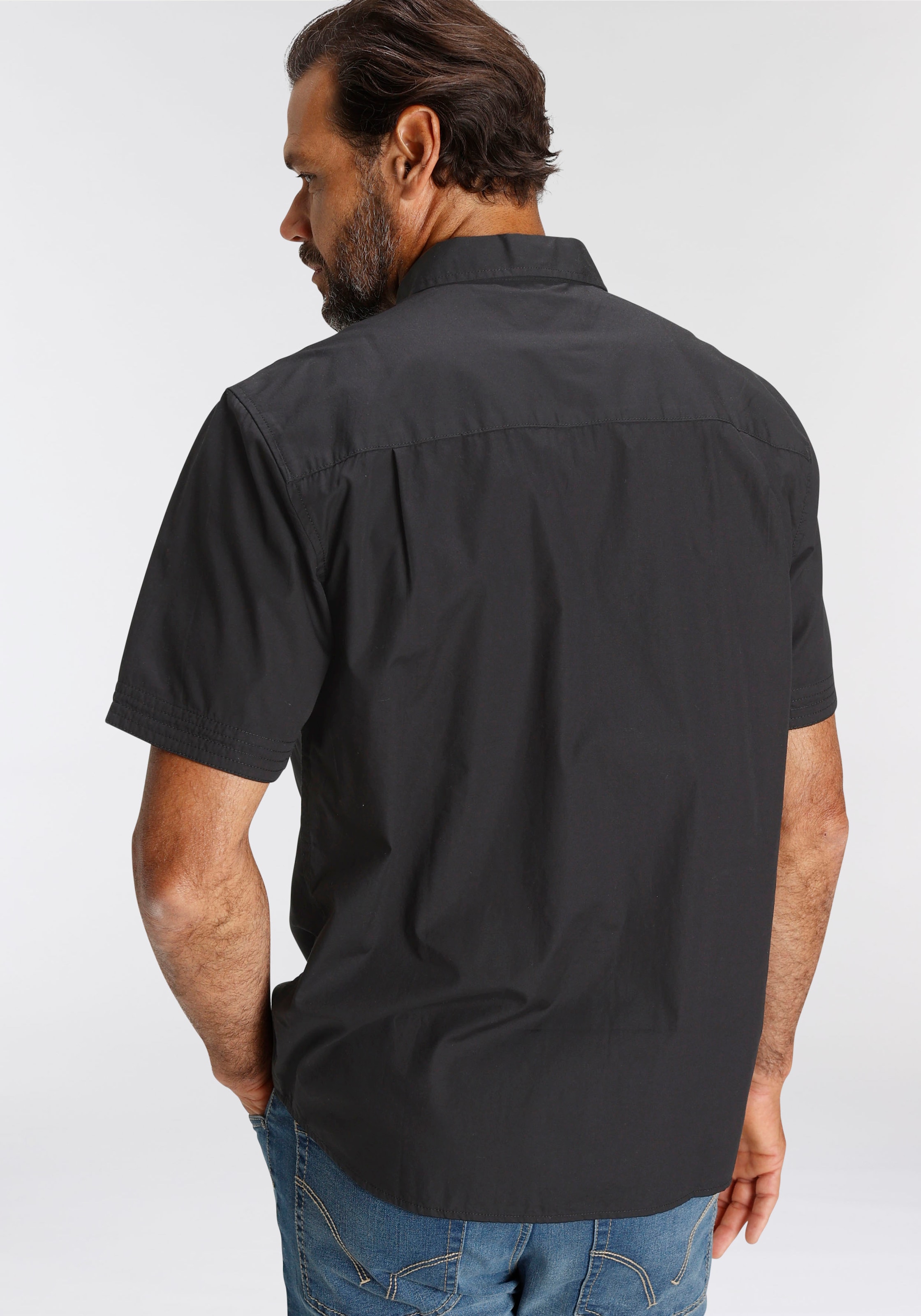 Man's World Kurzarmhemd , mit kleinem Brustprint