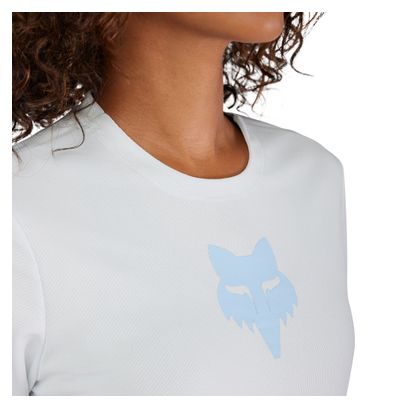 Maillot Manches Courtes Femme Fox Ranger Fox Head Blanc