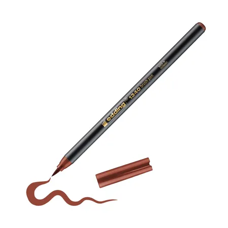 edding 1340 brushpen braun