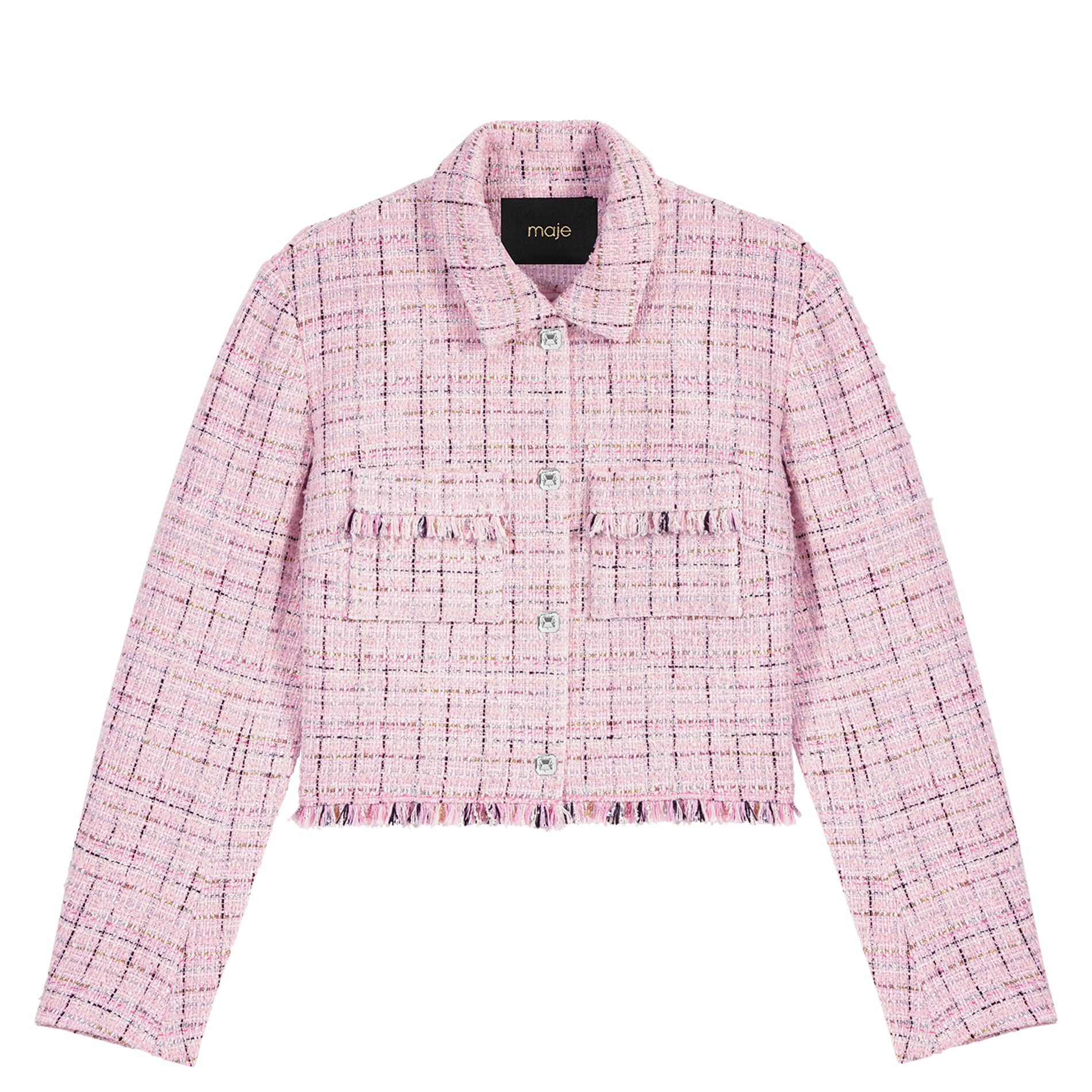 Veste courte en tweed | Rose