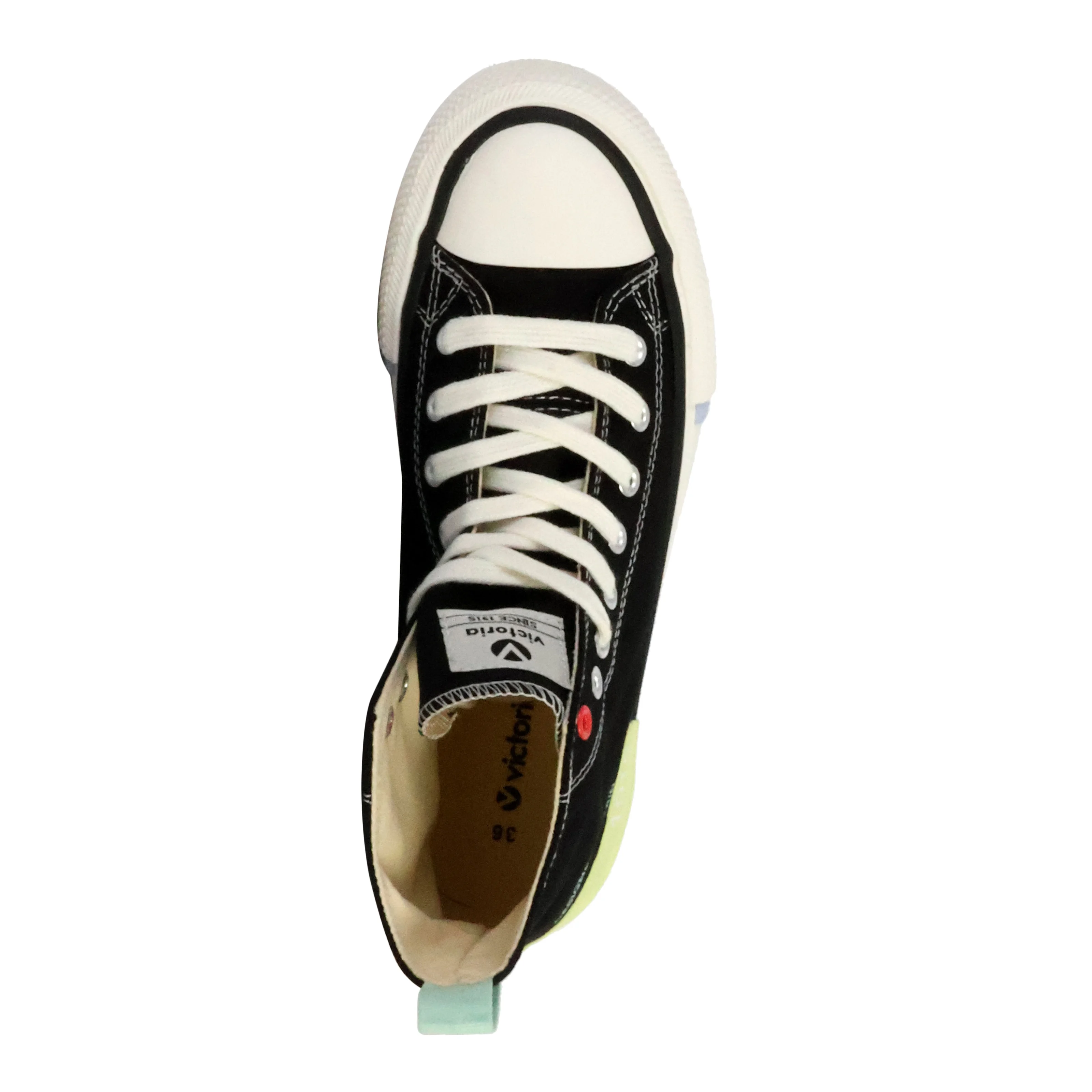 Basket montante à lacets | Noir