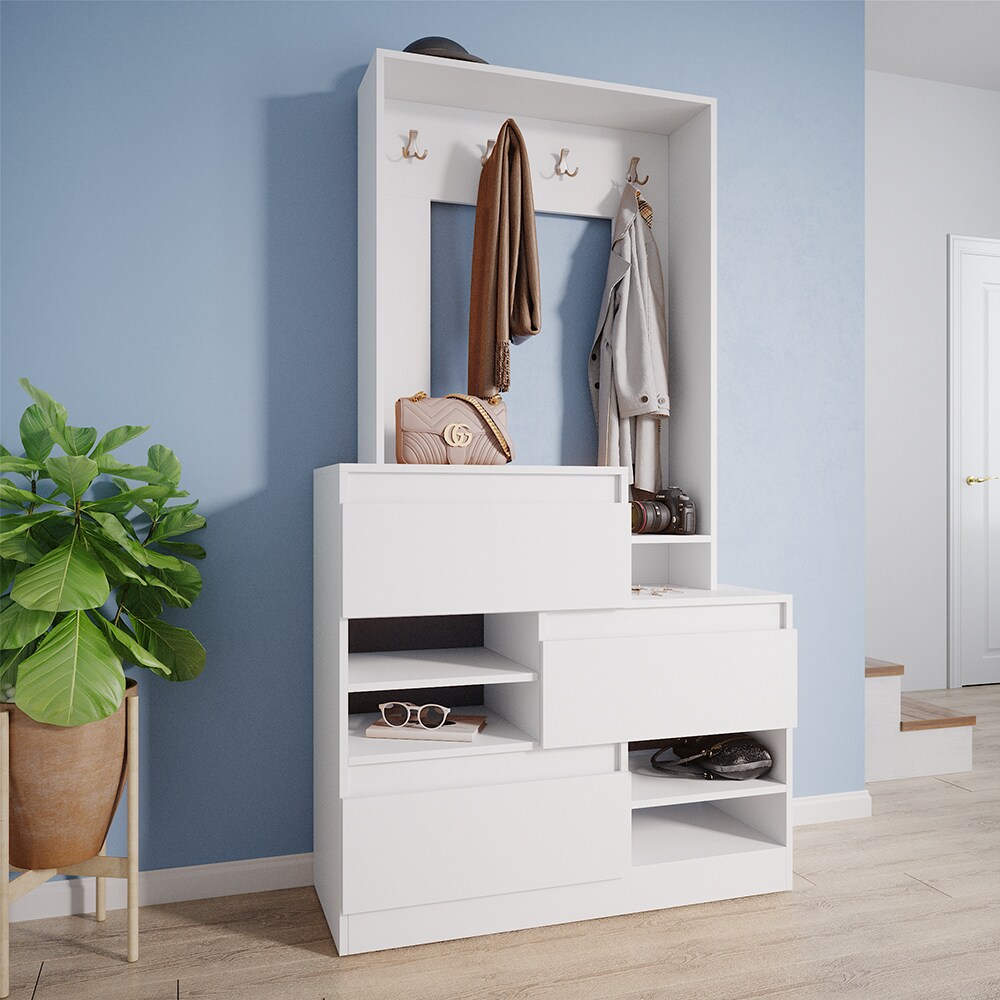 Flurgarderobe Schuhschrank Flurkommode Evia Flurmöbel Schuhregal Kommode Vicco