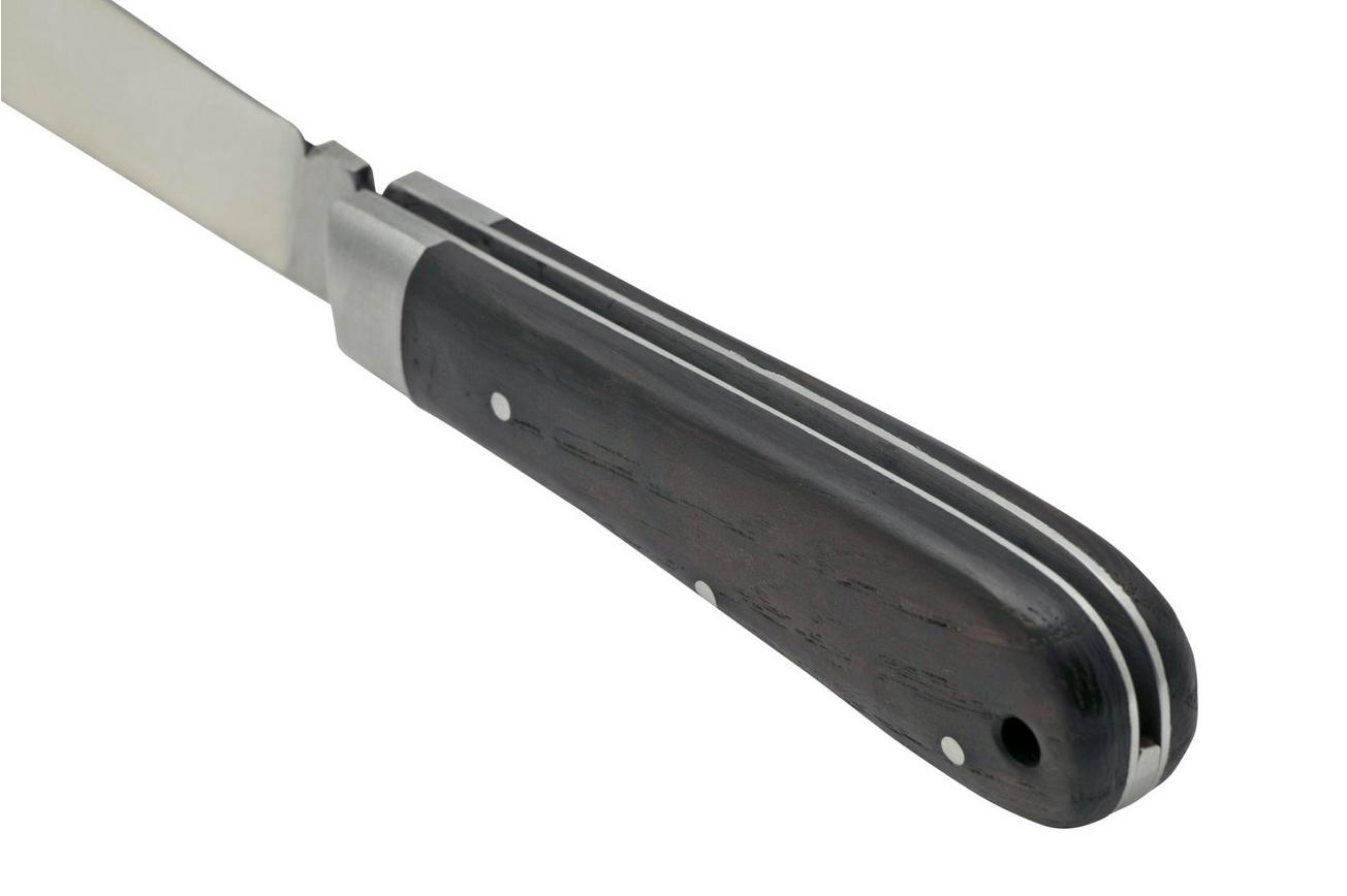 Otter Anchor Knife 171 ML Small Carbon, Smoked Oak, Stainless Anchor, zakmes