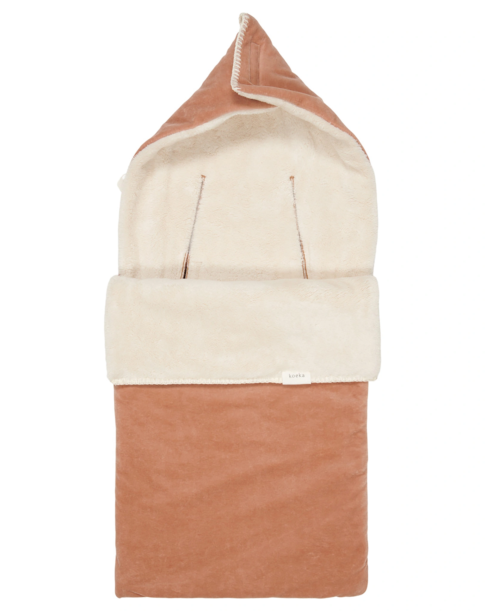 Plüsch-Fußsack ODDI in soft earth