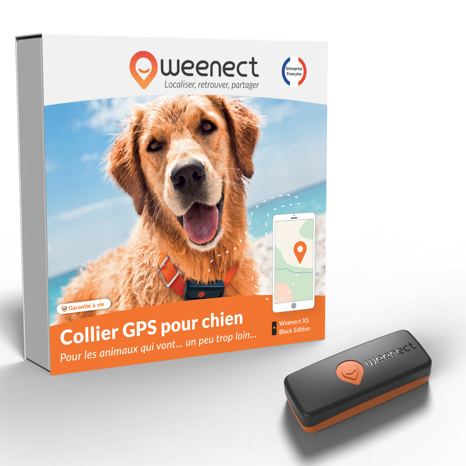 XS - collier gps pour chien ( black edition 2023)
