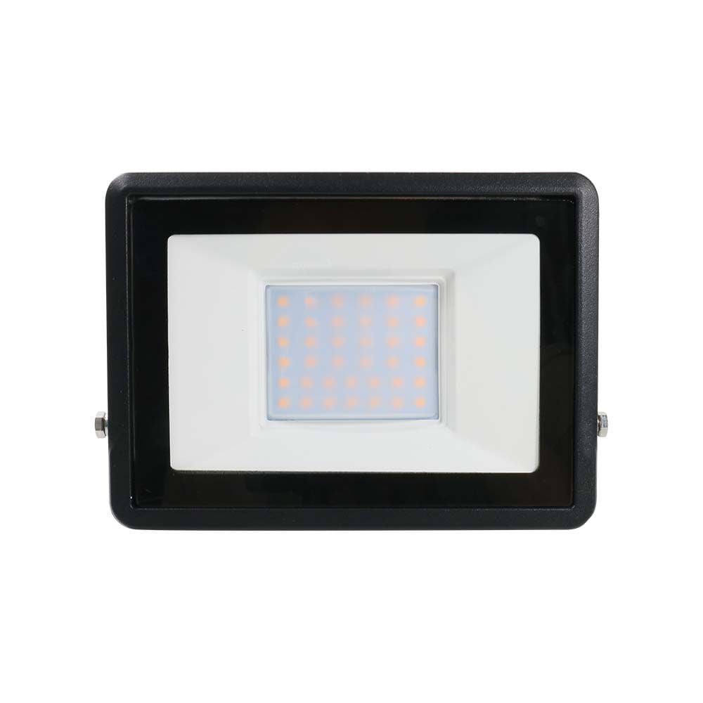 V-TAC VT-138 - Zwarte LED-schijnwerpers - Samsung - IP65 - 30W - 2340 lumen - 6500K - 5 jaar