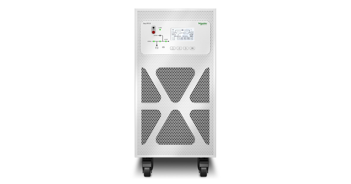 APCEasy UPS 3S 10 kVA 400 V 3:3 voor externe batterijen ups  (Wit, 10 kW, E3SUPS10KH )