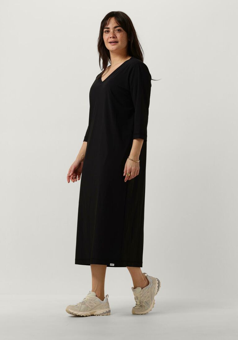 PENN & INK zwarte penn & ink midi jurk dress 1