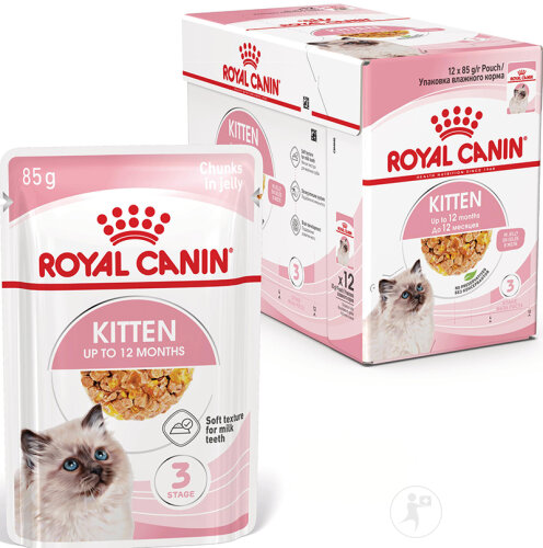 Royal Canin Veterinary Diet Kitten Sterilised Bouchées En Gelée Sachets 12x85g