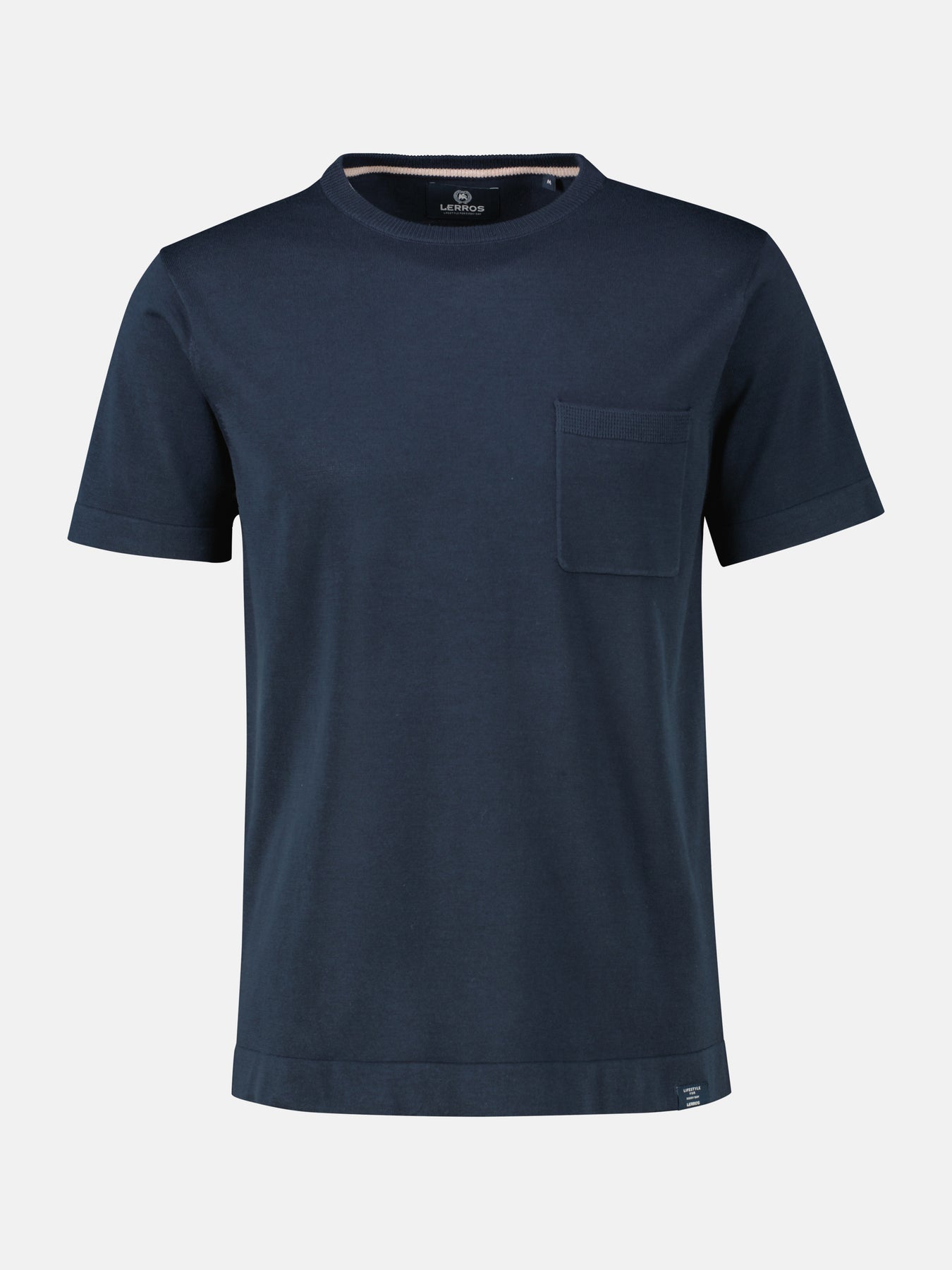 Strick-T-Shirt mit Brusttasche