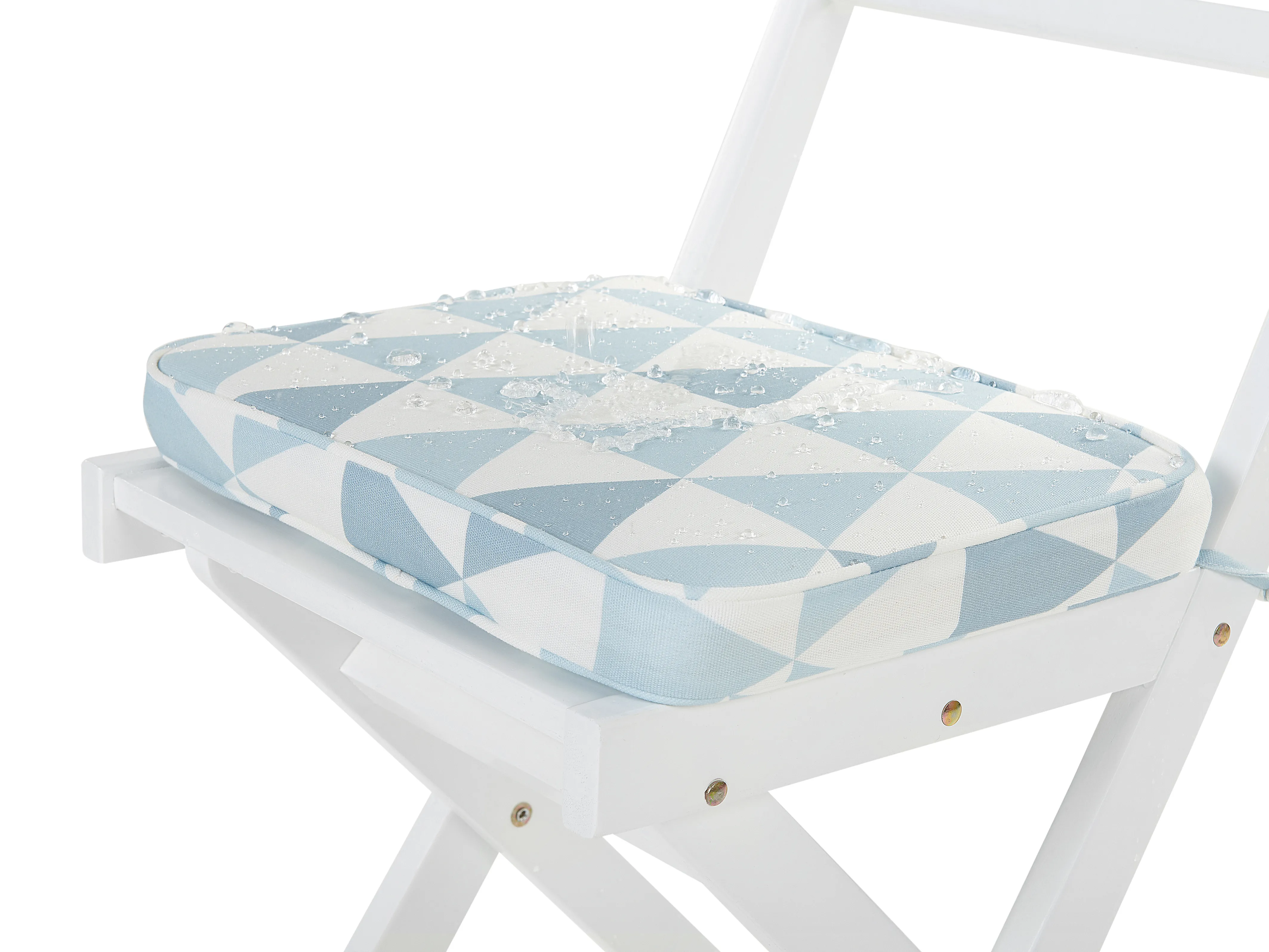 Set van 2 tuinzitkussens FIJI 29 x 38 cm Blauw