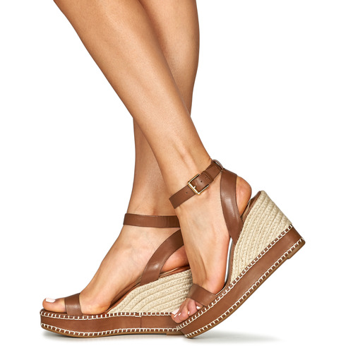 Lauren Ralph Lauren - HILARIE-ESPADRILLES-WEDGE Cognac