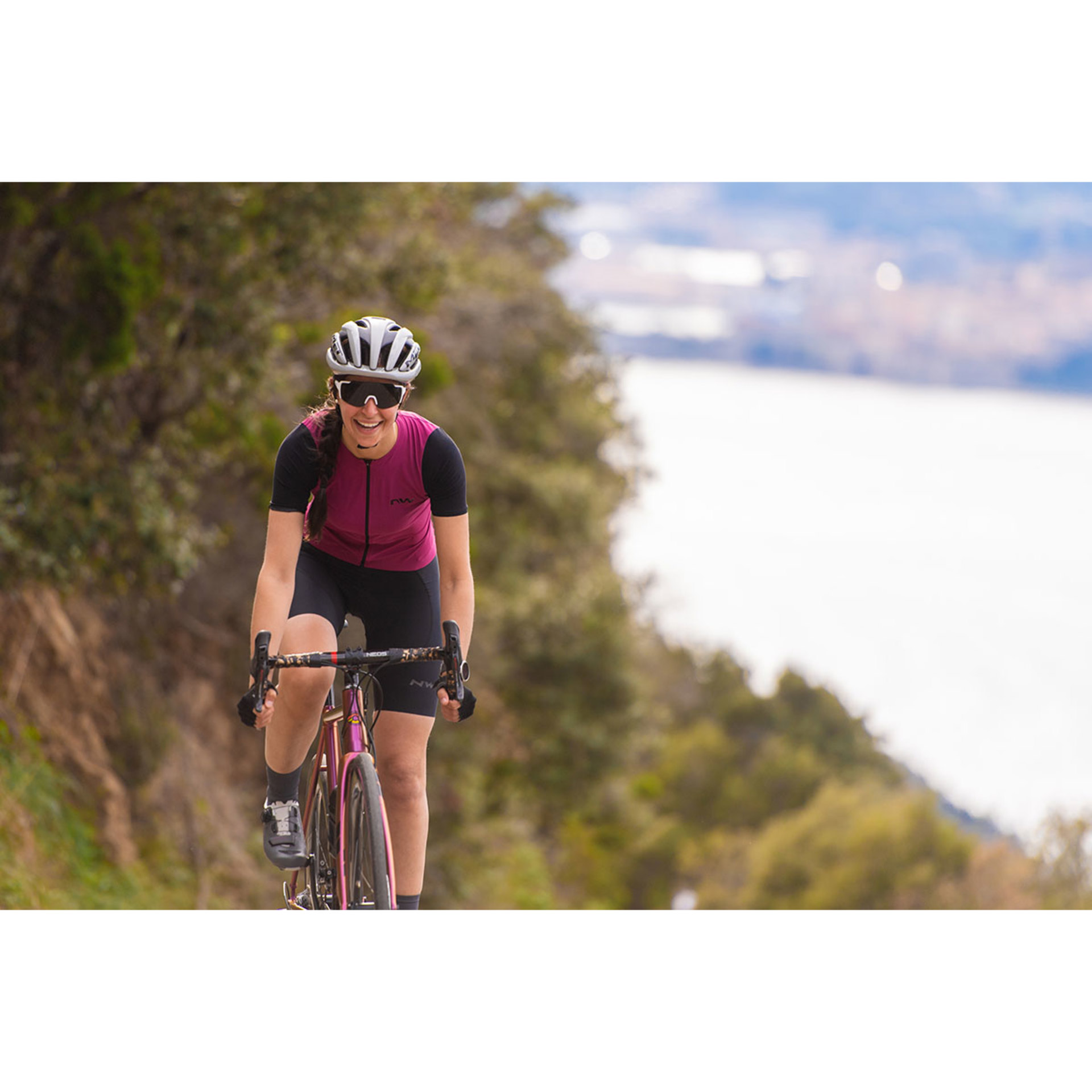 Northwave Extreme Fietsshirt Korte Mouwen Roze/Zwart Dames