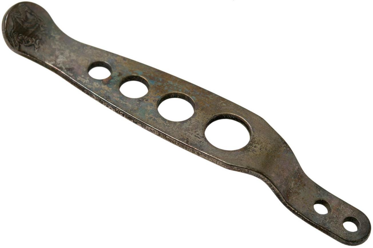 Rick Hinderer Knives Holey Pocket Clip, antiqued