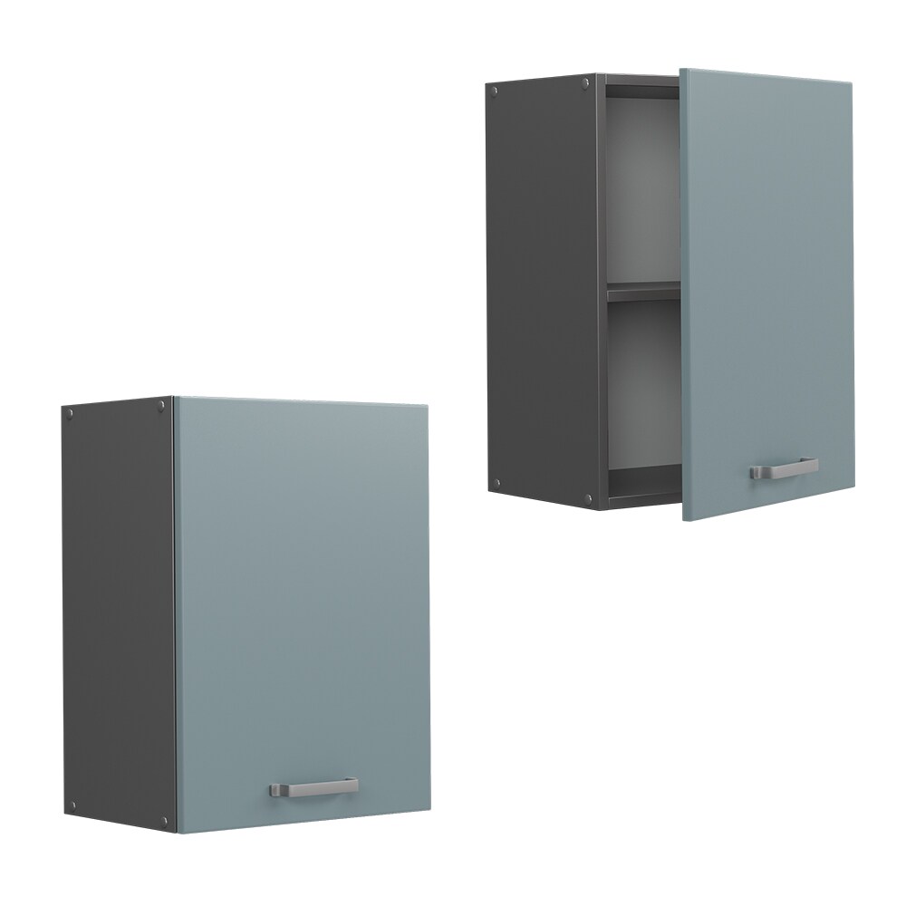 Vicco Hängeschrank Küchenschrank R-Line Solid Anthrazit Blau Grau 45 cm modern