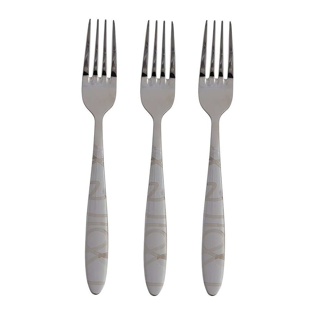 Lot de 3 fourchettes inox RIO