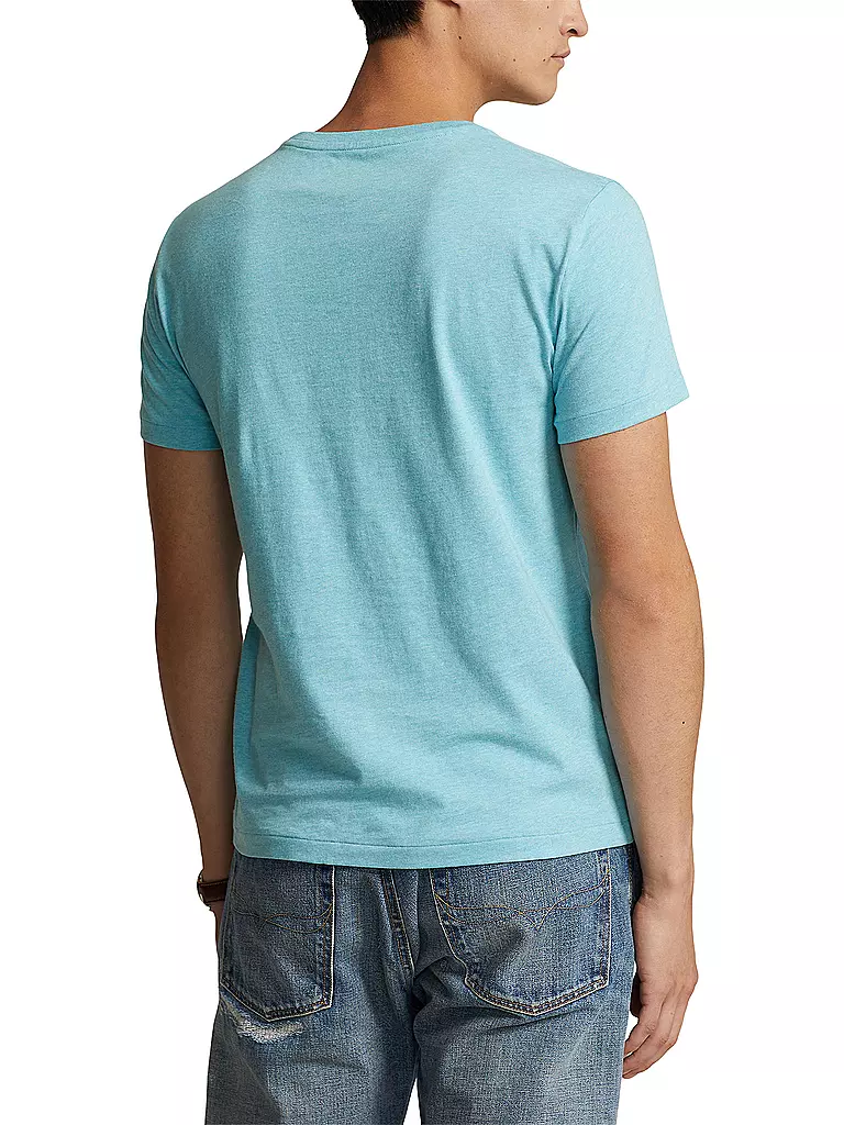 POLO RALPH LAUREN T-Shirt Custom Slim Fit türkis