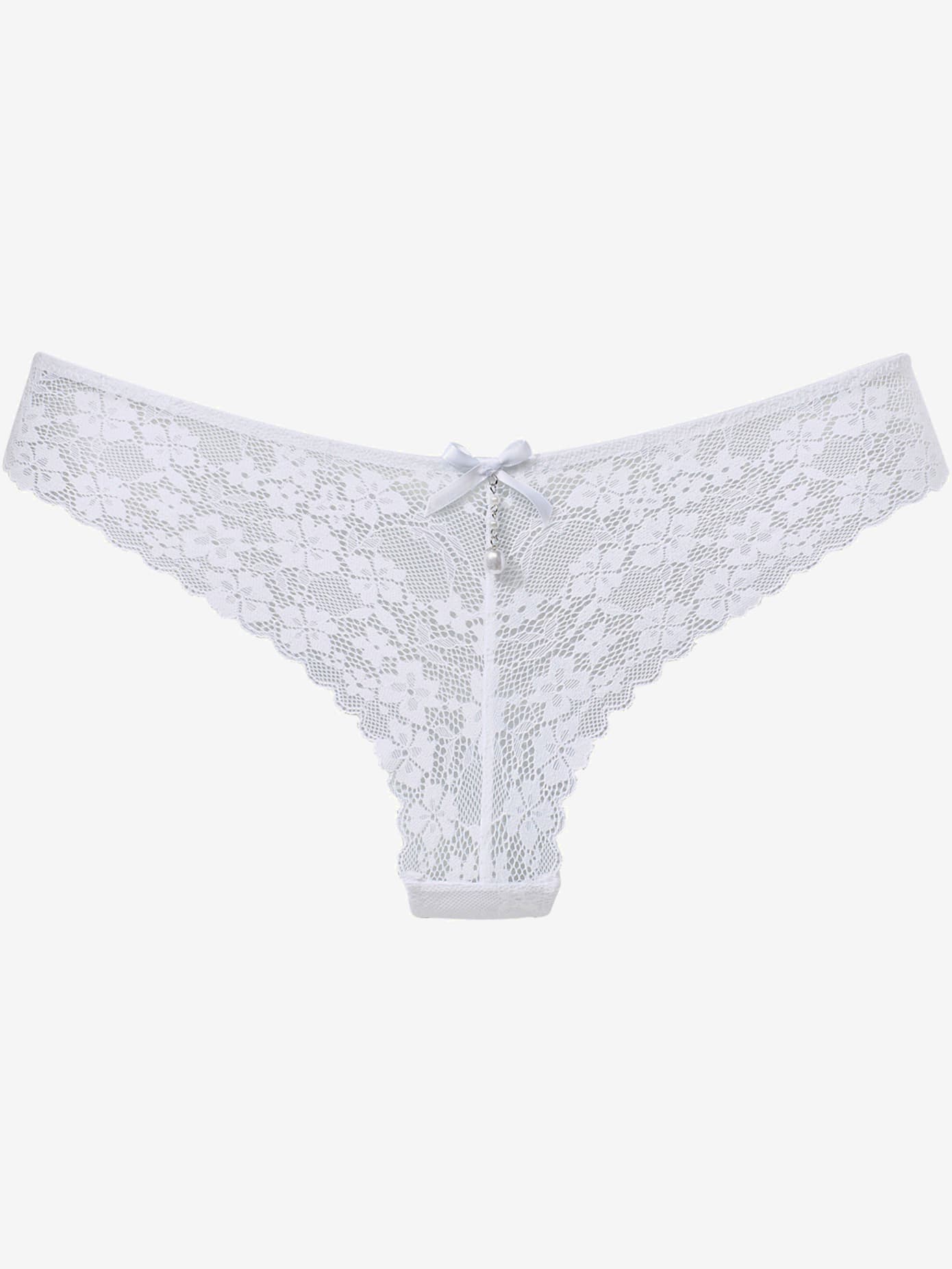 String extravagant en dentelle florale raffinée
