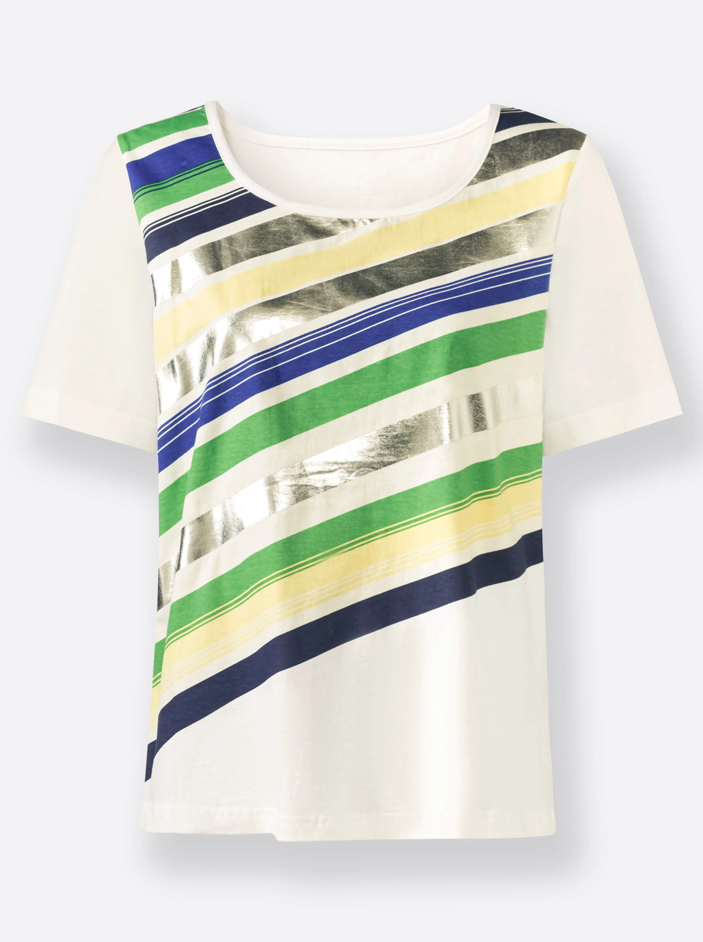Shirt in ecru-apfel