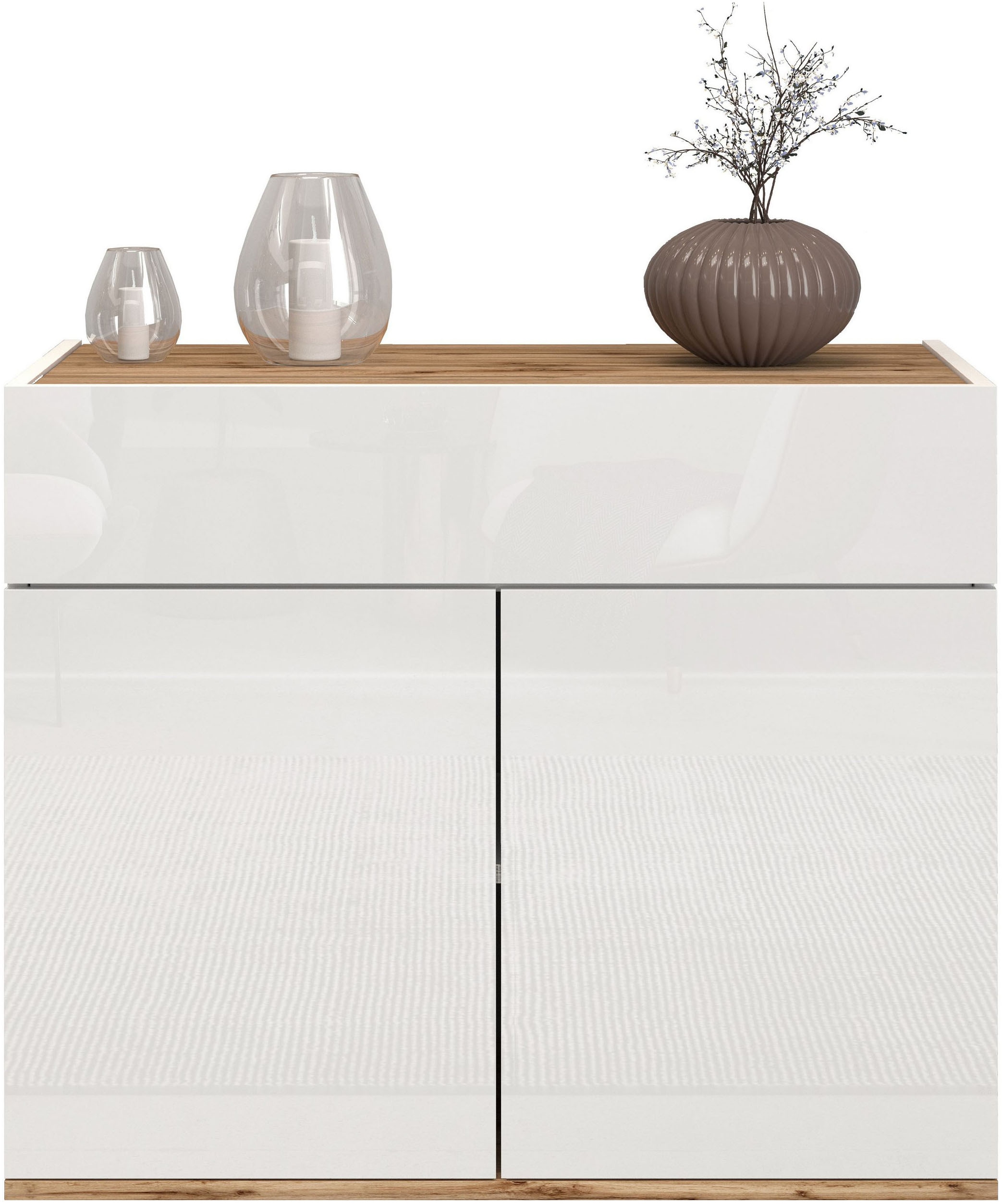 INOSIGN Sideboard »Garda, Kommode, Schrank, 2 Türen, 1 Schublade, Made in Italy« 2 Türen, 1 Schublade,grifflos  Breite 80,9 cm
