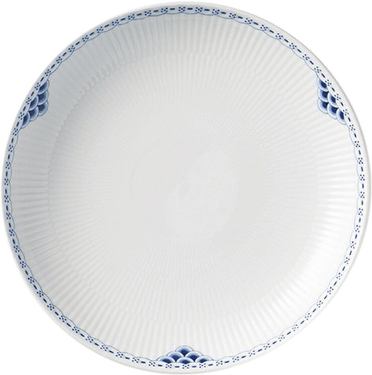Royal Copenhagen PRINSESSE MODERNE TALLERKEN 25 CM Hvid
