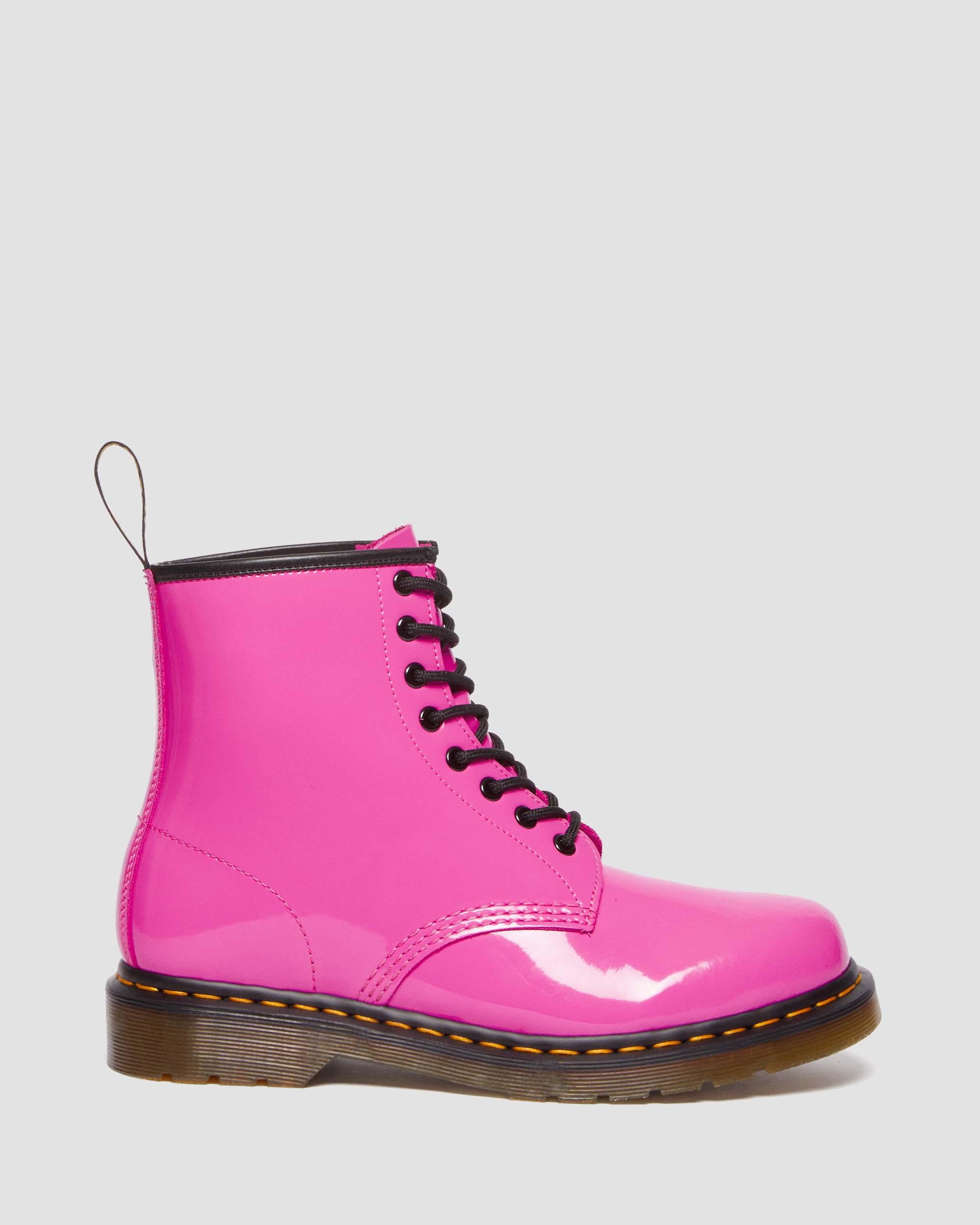 1460 Women's Patent Leather Lace Up Boots