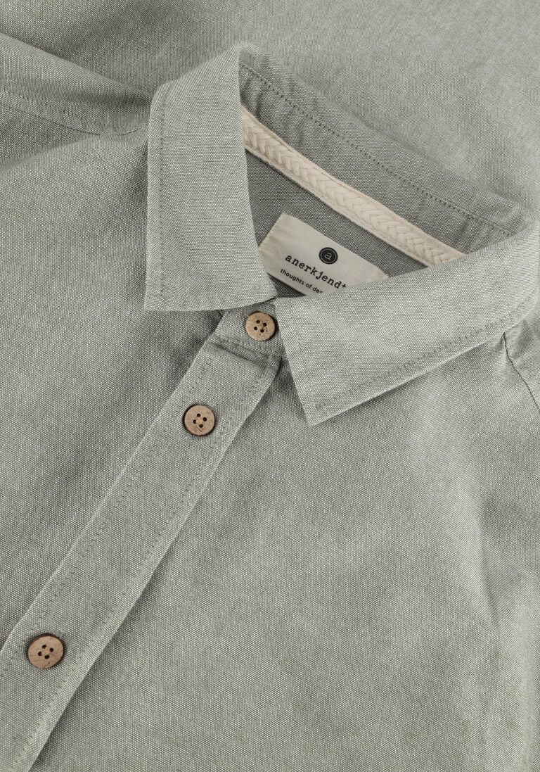 ANERKJENDT olijf anerkjendt casual overhemd aklouis l/s linen shirt