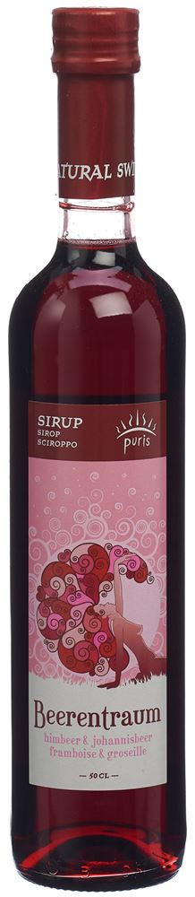 PURIS Sirup Zauberland Beerentraum<br>6 × 50 cl, Glasflasche, Sirup, BIO