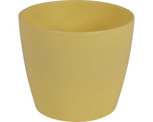 Jarah keramische plantenbak, Ø 12 cm, H 10 cm, geel