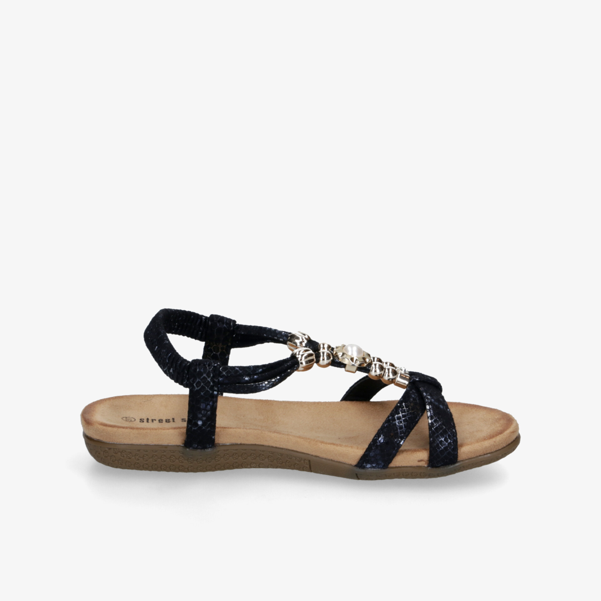 street shoes Damen Riemchensandalen schwarz