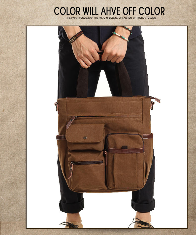 Moyyi - Tote Bag met meerdere zakken en riem
