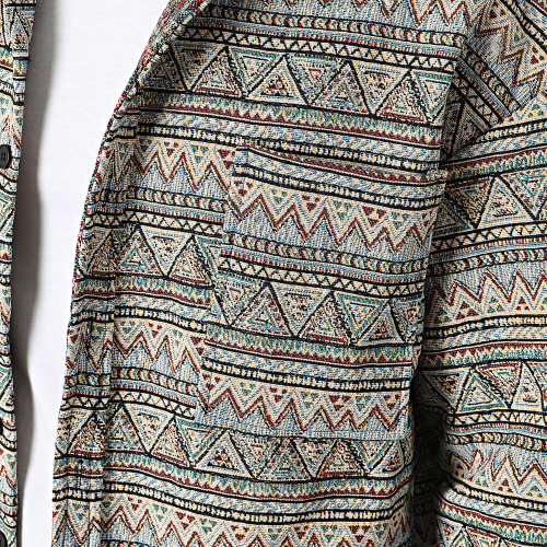 Surchemise Beige Bleu Clair