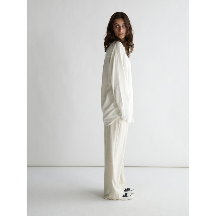 Grunt Latti LS Linen Shirt White