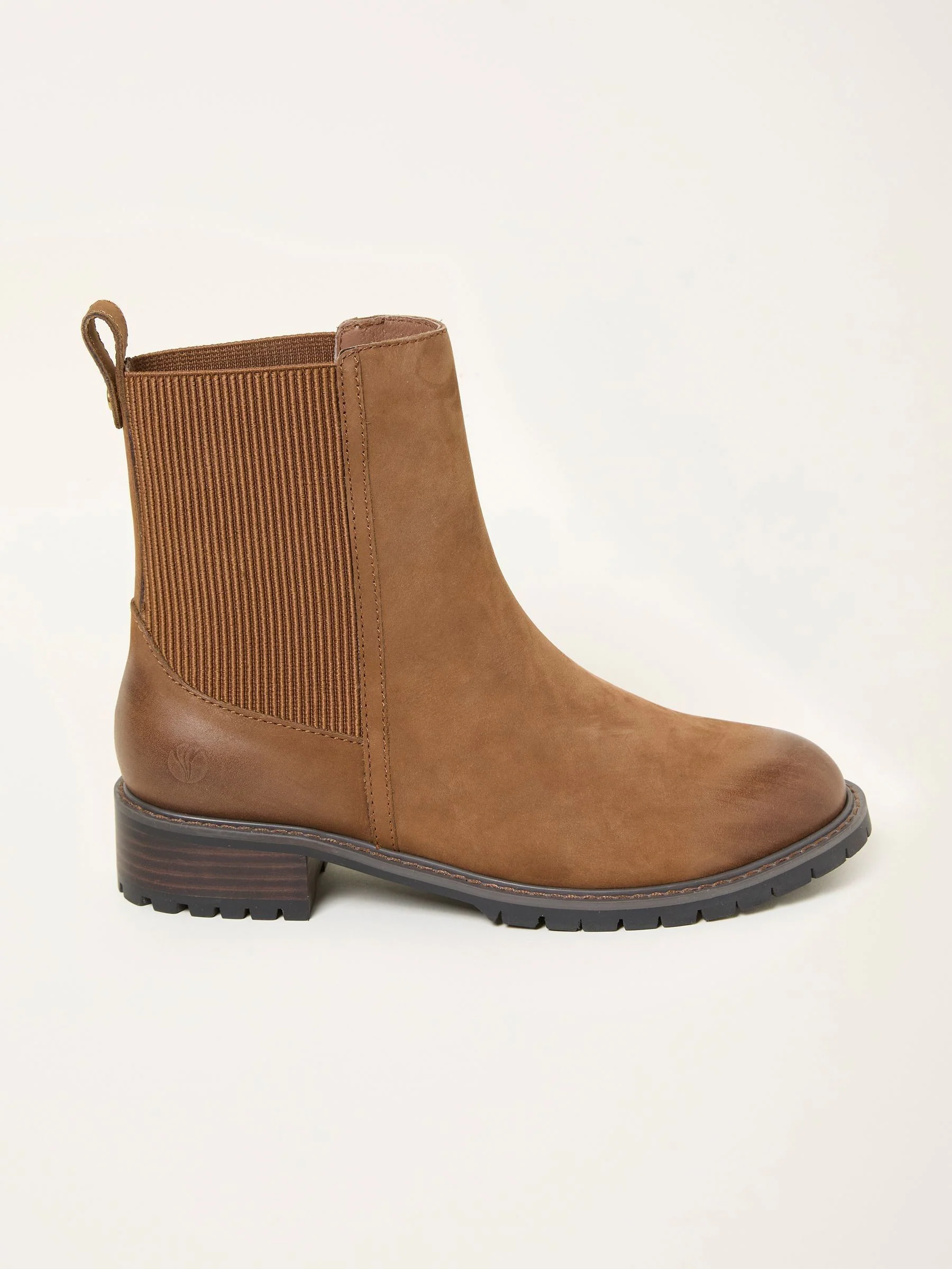 Lichtbruin - FatFace Standard/Wide Fit Leather Chelsea Boot