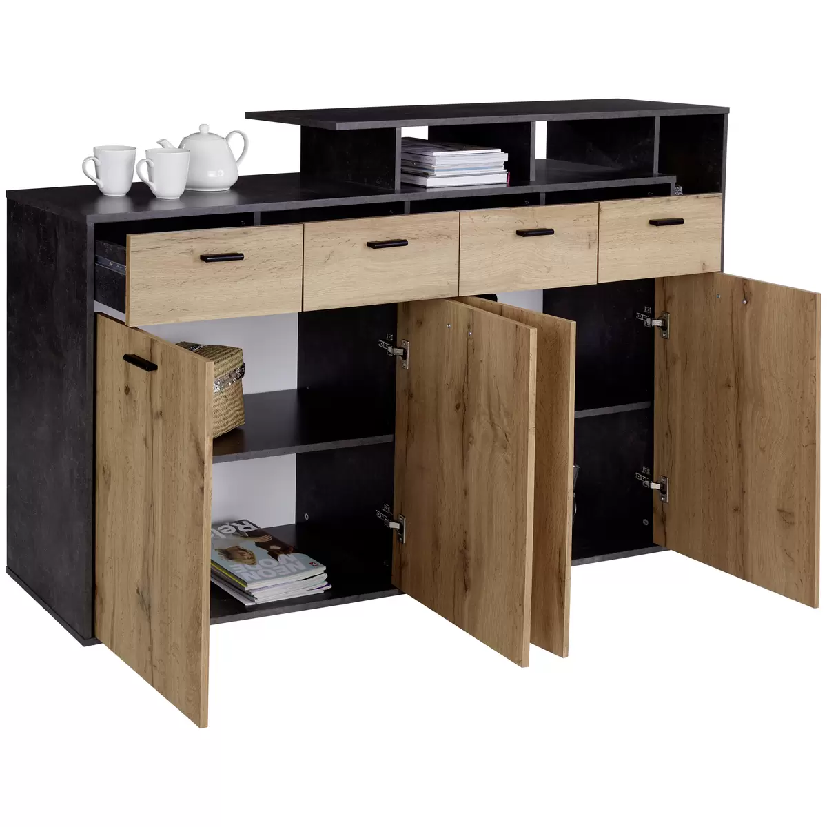 Kommode Tom 4 Betonoptik