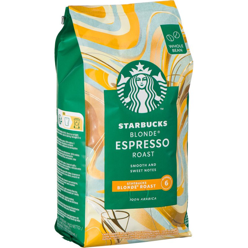 Café en grains Starbucks Blonde Espresso 100 % Arabica - paquet de 450 g