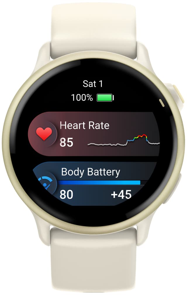 Garmin Vivoactive 6 smartwatch 42mm (Bone/Lunar Gold)