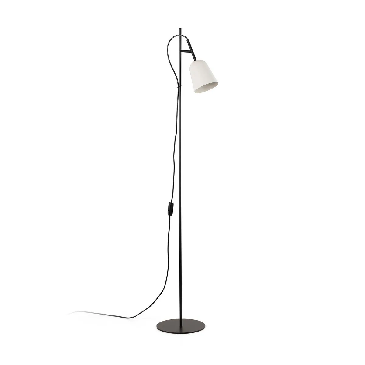 Faro Barcelona Lampadaire Task Blanc