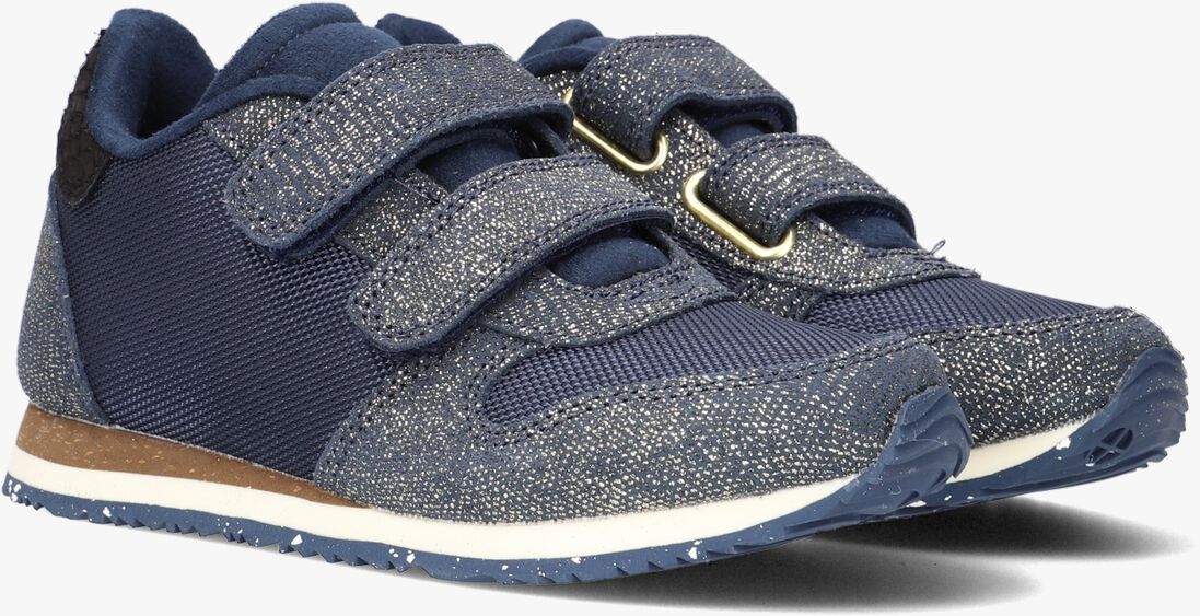 WODEN blauwe woden lage sneakers sandra pearl nylon