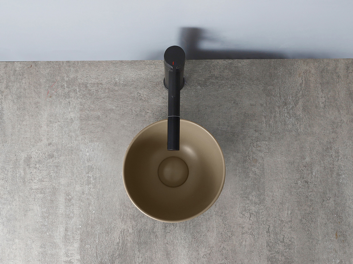 Saniclear Micro waskom voor toilet 23cm taupe