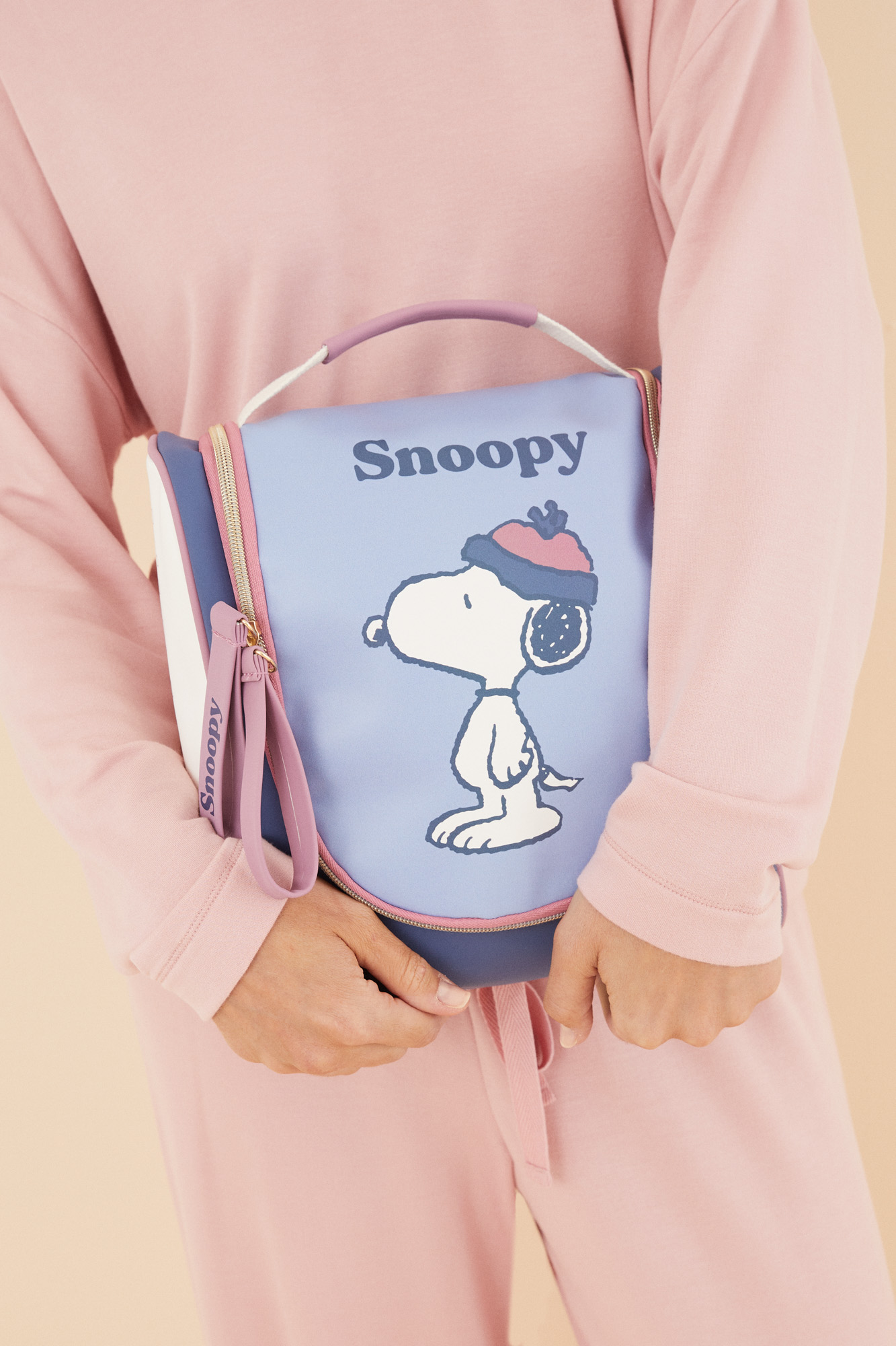 Nécessaire grande de inverno do Snoopy com cabide