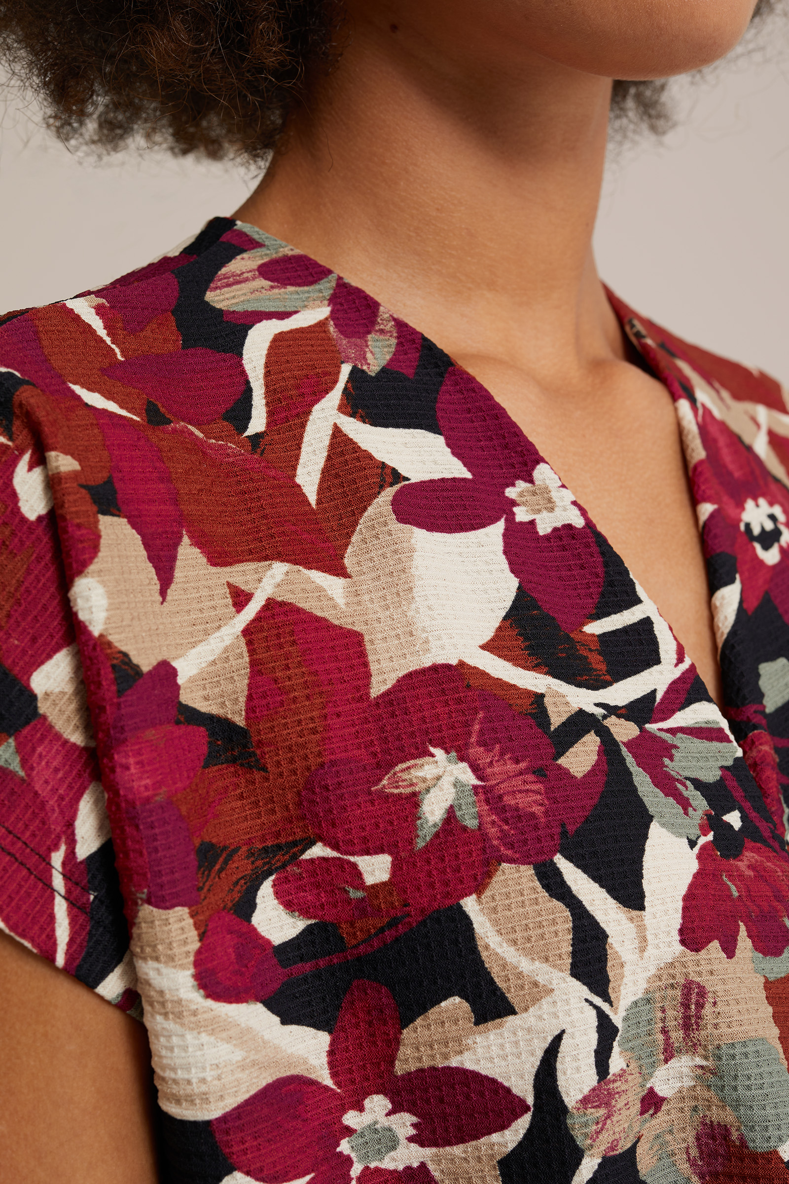 jurk met dessin WE Fashion Multikleur