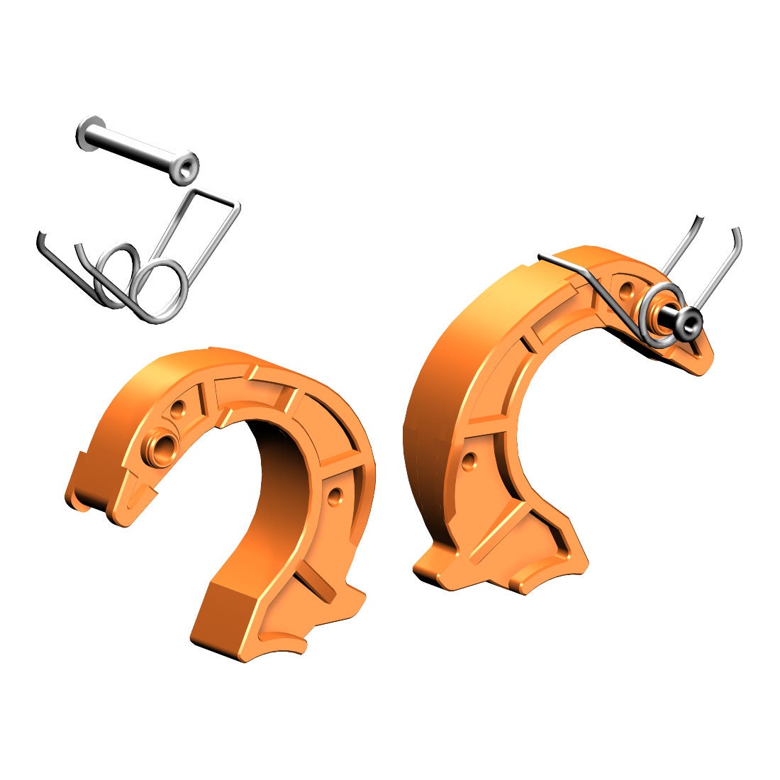 Layher vingers 42 mm paar, oranje cpl