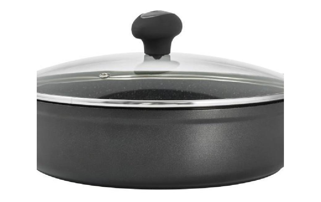 Bratpfanne Cook Antihaft mit Glasdeckel 28 cmAluminium Bratpfanne mit Glasdeckel