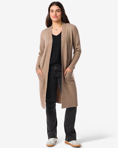 gilet maillé Lana pour femmes beige
