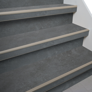 Firststep trapneusprofielset laminaat RVS, voor 4 treden