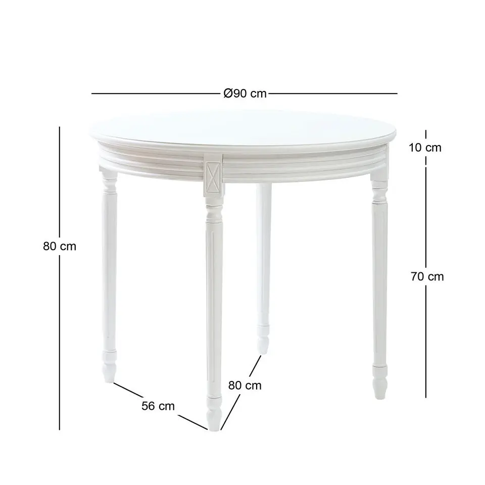 Eettafel 4 Personen Ronde Hout