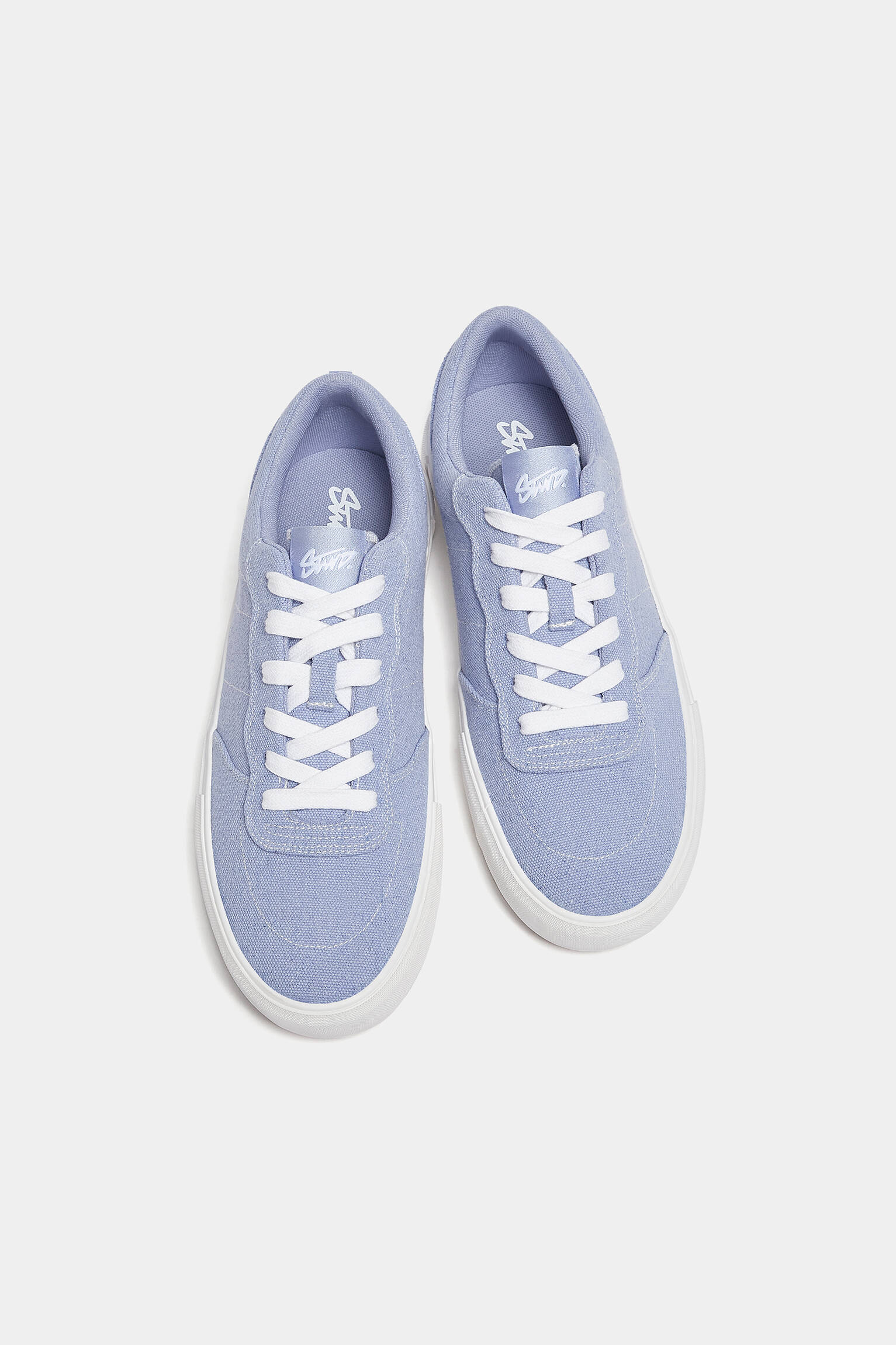 Tênis casual de lona - azul claro
